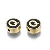 Korálek smaltovaný písmeno Q 8x4mm