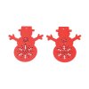 36088 vanocni drevena dekorace snehulak cerveny 67x59x2mm