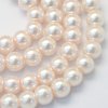 Skleněné korálky perly 4mm bílé 10 kusů v balení