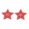 46991 vanocni drevena dekorace hvezda cervena 47x49x2 5mm