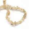Křišťál s rutilem zlomky 3~9x3~6x1~4mm šňůra cca 80cm