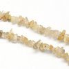 Křišťál s rutilem zlomky 3~9x3~6x1~4mm šňůra cca 80cm