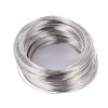 Ocelový paměťový drátek platinový 0.6mm / ⌀ otočky 11.5cm balení 10 otoček