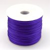 Nylonová saténová šňůra - imitace 1mm fialová návin cca 70m