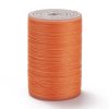 Voskovaná splétaná polyesterová šňůra 0.3~0.4mm oranžová návin cca 160m