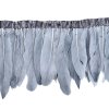 Husí peří šedé 100~180x38~62mm 10 cm v balení
