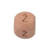 55368 dreveny koralek pismeno z 12x12x12mm