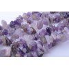 Ametyst zlomky 5~8x5~8mm šňůra cca 78cm