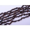 Obsidián mahagony zlomky 5~8x5~8mm šňůra cca 78cm