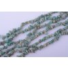 Amazonit zlomky 5~8x5~8mm šňůra cca 78cm
