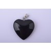 Přívěsek obsidián srdce 20x20x5mm