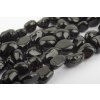Turmalín černý valounky 6-8mm šňůra cca 36-38 cm