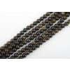 Obsidián zlatý 6mm šňůra (60 - 63 korálků)