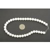 Jadeit bílý syntetický 10mm šňůra (36 - 38 korálků)