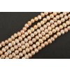 Perly říční růžové 4~5mm šňůra cca 36-38cm