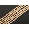 Perly říční růžové rice 4~5mm šňůra cca 36-38cm