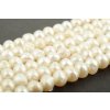 Perly říční bílé potato 4~5mm šňůra cca 33 - 35cm