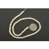 Perly říční bílé potato 4~5mm šňůra cca 33 - 35cm
