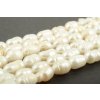 Perly říční bílé rice 4~5mm šňůra cca 33 - 35cm
