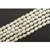 Perly říční bílé rice 5~6mm šňůra cca 36-38cm