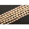 Perly říční růžové rice 5~6mm šňůra cca 33 - 35cm