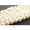Perly říční bílé potato 6~7mm šňůra cca 33 - 35cm