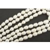 Perly říční bílé rice 9~10mm šňůra cca 36-38cm