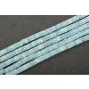 Akvamarín Heishi korálky cca 2x4mm šňůra cca 36-38cm