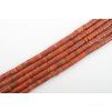 Jaspis červený Heishi korálky cca 2x4mm šňůra cca 36-38cm