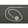 Křišťál fasetovaný 4mm šňůra 36 až 38 cm