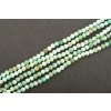 Tyrkys peruánský fasetovaný 3mm šňůra (118-126 korálků)