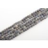 Tanzanit fasetovaný 4mm šňůra 36 až 38 cm