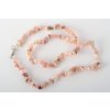 Opál růžový tromlovaný šňůra 60 cm