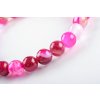 Náramek achát růžový 6mm dětský