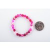 Náramek achát růžový 6mm dětský
