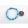 Náramek tyrkys syntetický 6mm dětský