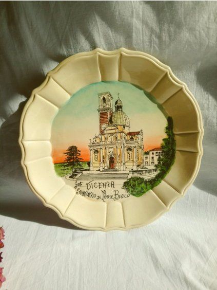 Ručně malovaný talíř Vicenza