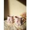 růžový porcelánový hrníček Rosa H&C Chodov Czechoslovakia