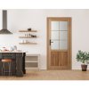 Dvere Duo presklenné Dub Rustikal+mriežka