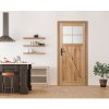 Dvere Duo Loft kúpeľňové+mriežka Dub Rustikal