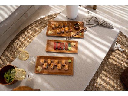the teak root sushi plate l 4