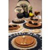 the teak root round plate l 10