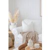 linen waffle throw blanket in beige 5