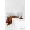 linen waffle throw blanket in beige 6
