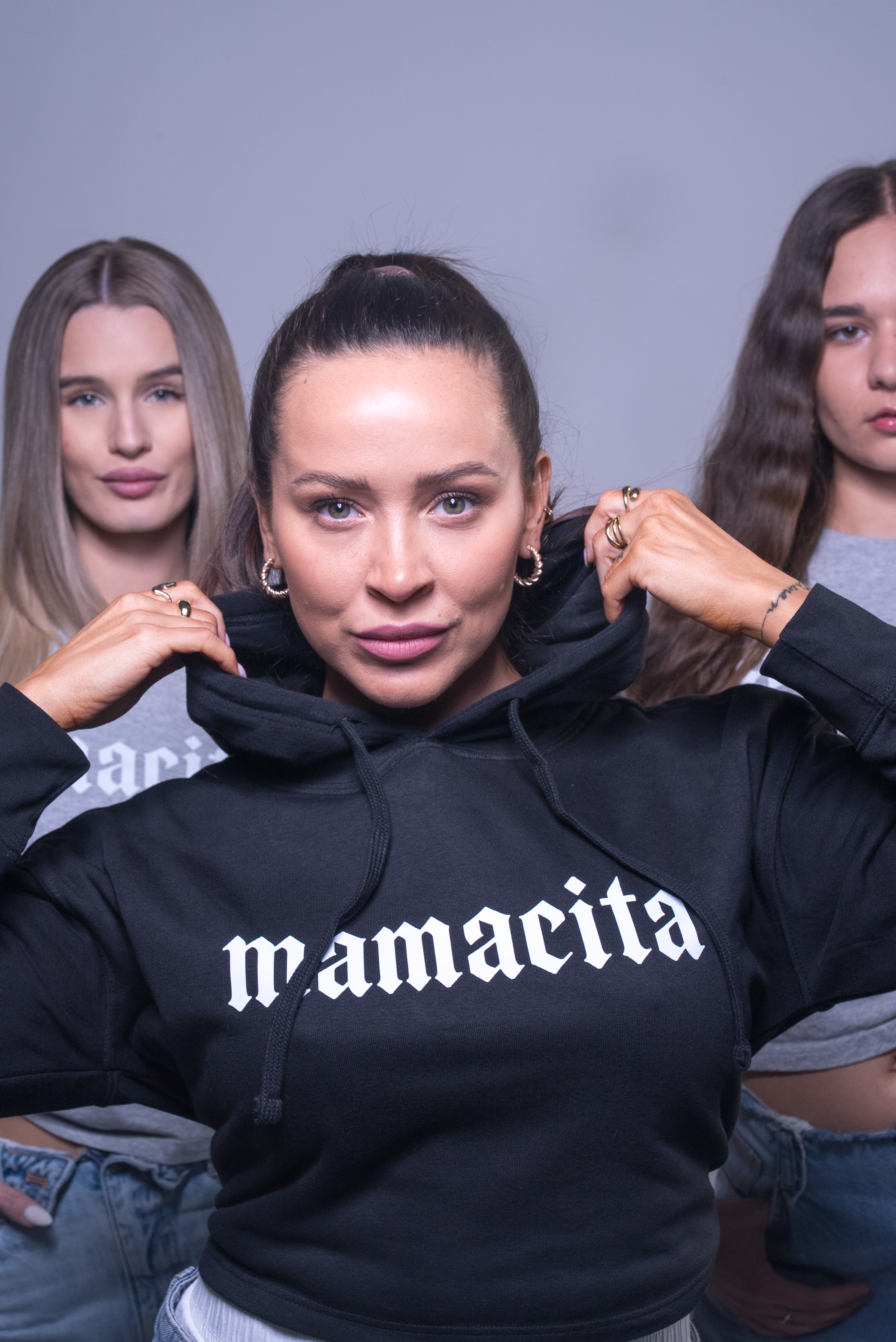 Detail Mamacita cropped hoodie