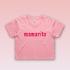 Dámsky crop top - Mamacita- Pink