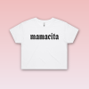 Dámsky crop top - Mamacita -White