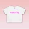 Dámsky crop top - Mamacita -White