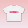Dámsky crop top - Mamacita -White