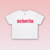 Dámsky crop top - Seňorita -White